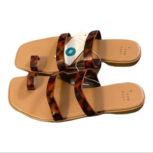 Women's Marilyn Toe Loop Slide Sandals - A New Day™ - Picture 1 of 8